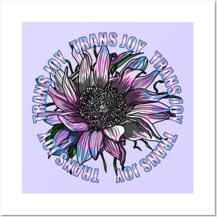 Trans Joy Sunflower Posters and Art